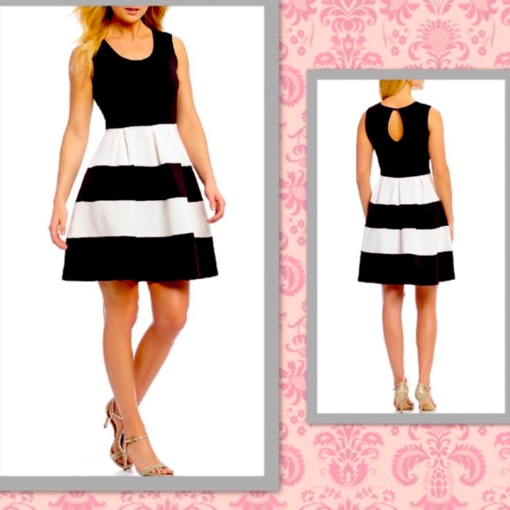 New, never worn Navy/White Scuba Dress Dillard’s